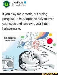 If You Play Radio Static Out A Ping Pong Ball In Half Tape The Halves Over Your Eyes And Lie Down You Ll Start Hallucinating Funny Dragon Memes Pong
