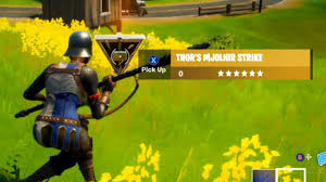 Third and finally, thor must go to the mountain top ruins southeast of misty meadows. How To Get Thor S Mjolnir Strike In Fortnite Season 4 Thor S Hammer Fortnite Mythic Item Youtube