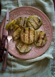 Grilled Green Tomatoes Recipe Bbq Green Tomatoes White On Rice Recipe Green Tomato Recipes Grilled Green Tomatoes Tomato Recipes