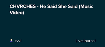 Chvrches have released the music video for their latest single he said she said, directed by artist scott kiernan. Chvrches He Said She Said Music Video