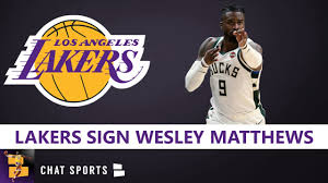 Breaking Lakers Sign Wesley Matthews To 1 Year Deal In 2020 Nba Free Agency Full Details Youtube