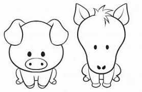 How To Draw A Simple Animal Step By Step Farm Animals Animals Easy Animal Drawings Baby Animal Drawings Cute Animal Drawings
