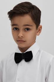 Reiss Marcel 3-9 Yrs Slim Fit Textured Bib Dinner Shirt