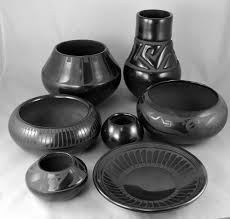 Pottery By The Matriarchs Maria Martinez Margaret Tafoya Blue Corn Santana And Adam Native American Pottery Pueblo Pottery Indian Pottery