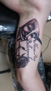 Small anonymous mask v for vendetta guy fawkes portrait tattoo design tattoo dimensions: First Tattoo Of Guy Fawkes Mask Blade And Rose With Quote Done At All About Ink By Drake Pensacola Fl Imgur