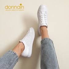 Поръчка Donnain естествена кожа дамски бели обувки дишащи обувки есен  ежедневни стягам дамски обувки вулканизированные обувки на платформа / Дамски  обувки - Revelnail.shop