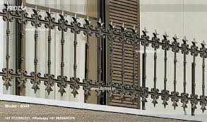 Exterior railings and handrails for stairs, porches, decks, and more railings come in different designs, built, and material, yet serves a common purpose: Horizontal Grill Design Steel Railing Design For House Front Metal Window Grill Design Fedisa Furniture