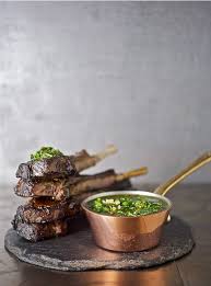 Grilled Lamb With Chimichurri Sauce Recipe Lemons And Anchovies Food Processor Recipes Grilled Lamb Chops Grilled Lamb