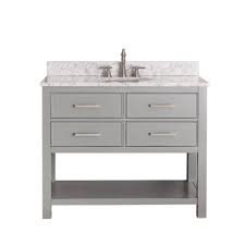 Simpli home paige 20 bath vanity. Avanity Brooks 42 W X 21 1 2 D Chilled Gray Bathroom Vanity Cabinet At Menards
