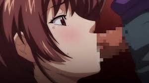 kanojo ga mimai ni konai wake, animated, sound, translated, video, 1boy,  1girl, breasts, breasts out, brown hair, censored, cheating (relationship),  cum, cum in mouth, cum overflow, eyes visible through hair, fellatio,  forced,
