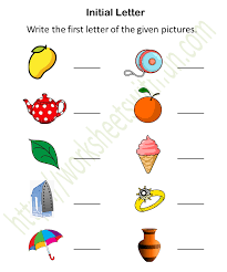 A collection of english esl alphabet worksheets for home learning, online practice, distance learning and english classes to teach about. English Preschool Initial Letter Worksheet 4 Color