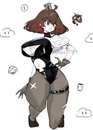 red eyes, shrug (clothing), new super mario bros. u deluxe, mario (series),  on one knee - Anime R34