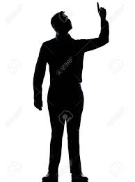 One Caucasian Business Man Pointing Up Happy Silhouette Standing Stock Photo Picture And Royalty Free Image Image 20725251 Lifetime premium up to 85% off! one caucasian business man pointing up happy silhouette standing