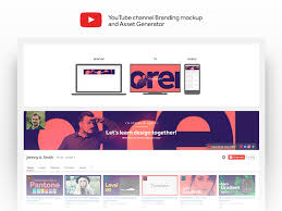 Youtube Channel Branding Template Asset Generator Free Psd Freebie Supply