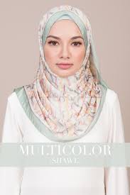 Bringing you neelofa's latest hijab & merchandise. Neelofa Edition In Multicolor Shawl By Naelofar Hijab Tudungstore