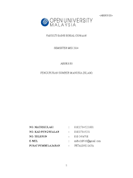 Manajemen sumber daya manusia untuk kerjasama dan usaha yang sukses 6. Pengurusan Sumber Manusia
