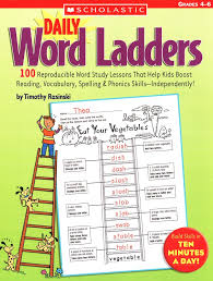 Play word ladder puzzles online: Daily Word Ladders Grades 4 6 Timothy Rasinski 9780439773454 Christianbook Com