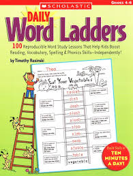 Further, our online games introduce the concepts of time, money, and the meaning of numbers. Daily Word Ladders Grades 4 6 Timothy Rasinski 9780439773454 Christianbook Com