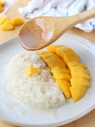 Thai Mango Sweet Sticky Rice Recipe Sweet Sticky Rice Asian Desserts Sticky Rice