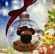 Not A Creature Was Stirring Not Even A Mouse Mickey Mouse Ornament Idea Not A Creature Was Stirring Not Even A Mouse Disney Christmas Christmas Ornaments Homemade Disney Christmas Tree
