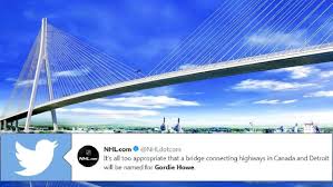Community benefits, gordie howe international bridge. New Bridge Connecting Detroit To Canada Named In Tribute Of Gordie Howe Article Bardown