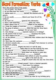 Complete The Second Sentence So That It Has A Similar Meaning To The First Use Between Two And Five Word Formation Verbs Word Formation English Grammar Worksheets Word Building