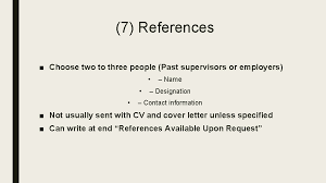 If this is the case, you must provide your references to the employer, either through their job application form or by including it on your cv. Job Application And Cv Communication Skills Job Application