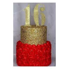 Well you're in luck, because here they come. Red Rosette Cake With Gold Sequins Red Cake Sweet Sixteen Cakes 16 Birthday Cake