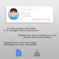 Gmail Email Template Email Signature Template Clickable Etsy In 2020 Email Signature Templates Business Template Email Signatures