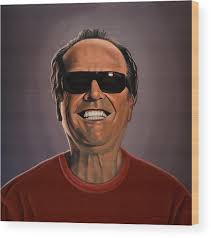 Jack Nicholson Wood Prints and Jack Nicholson Wood Art for Sale