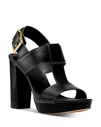 It's tailored in a slim fit for easy layering under a jacket or blazer. Michael Michael Kors Women S Becker T Strap High Heel Sandals Bloomingdale S