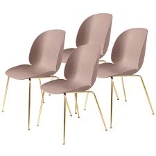 Comfortable chairs for gaming can swivel and recline. Gubi Beetle Chair Brass Sweet Pink Set Of 4 Finnish Design Shop