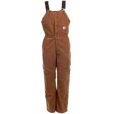 Carhartt Overalls Womens Quilt Lined Bib Overalls Wr027 Brn