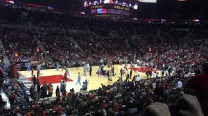 portland trail blazers basketball game at the moda center in