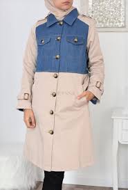 Manteau bi matière femme achetez en ligne sur shopalike.fr. Veste Manteau Trench Bi Matiere Jean S Pas Cher Pour Femme Musulmane