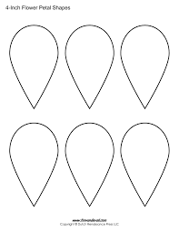 Giant paper flower template free. Printable Flower Petal Templates For Making Paper Flowers Flower Petal Template Flower Templates Printable Flower Template