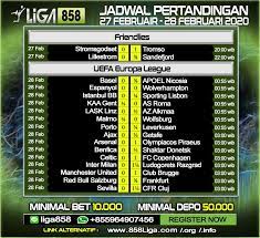 Jadwal Pertandinga Sepak Bola Sepak Bola