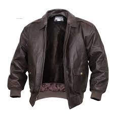 Military A 2 Style Genuine Leather Brown Flight Jacket Army Navy Leather Flight Jacket Flight Jacket Flight Jacket Military
