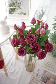 Home ›› artificial flowers ›› kenya artificial flowers. Red Kenya Rose Artificial Flowers Table Decorations Decor