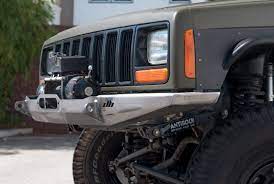 We are a custom fabrication shop. Jeep Cherokee Diy Manta Ray Front Winch Bumper 86 01 Cherokee Xj Fortress 4x4 Krawl Off Road