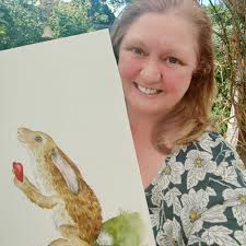 This little original hare is off to a new home .. it is always hard to part  with an original but it's such an honour when someone you don't know  chooses your