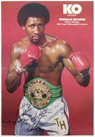 Boxing History Twitterissa Thomas The Hitman Hearns On A Foldout Poster From Ko Magazine Boxing History Https T Co Pvjnoawxu8 Twitter