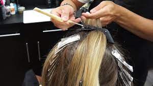 How To Do A Color Touch Up With Highlights At The Same Time Youtube Colored Highlights Hair Highlights Hair Color Techniques