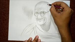 Pin On Mahatma Gandhi Pencils Sketch On Paper