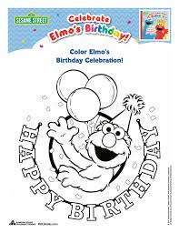 Free printable birthday coloring pages and download free birthday coloring pages along with coloring pages for other activities and coloring sheets. Free Printable Elmo Birthday Coloring Page Mama Likes This