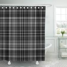 Maybe you would like to learn more about one of these? Pknmt Black Fall Plaid Pattern Gray Masculine Stripes Winter Abstract Autumn Cabin Check Shower Curtain Bath Curtain 66x72 Inch Walmart Com Walmart Com
