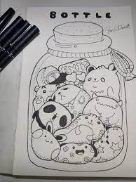 This post is for you! Doodle Kawaii In The Bottle By Tenk Draws Doodle Drawings Cute Doodle Art Doodle Art Designs