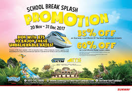 Korang semua dah ada plan nak masuk lost world of tambun? Ktm Berhad Nikmati Diskaun 35 Tiket Masuk Ke Lost World Facebook