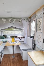 Repair the fiberglass by applying it over the filler. Pop Up Camper Remodel Reveal Refresh Living