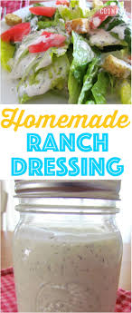 Homemade Ranch Dressing Creamy And Flavorful The Country Cook Recipe Ranch Dressing Recipe Homemade Ranch Dressing Recipe Homemade Salads